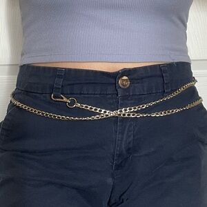 silver chain belt